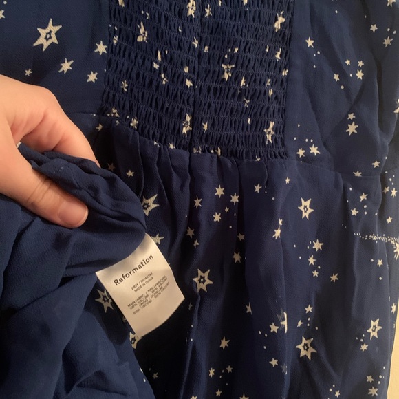 Reformation Christine Dress in Starry Night - Picture 3 of 7